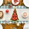 Bule Watercolor Buffalo Plaid Christmas Trees Merry Xmas Table Runner, Seasonal Winter Holiday Kitchen Dining Table Decoration for Indoor Outdoor Home Party Decor 13 x 72 Inch